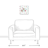 Merry and Bright 12x12 Canvas Wall Art