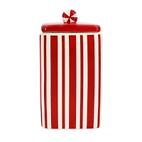 7.5" North Pole Peppermints Ceramic Container by Ashland®
