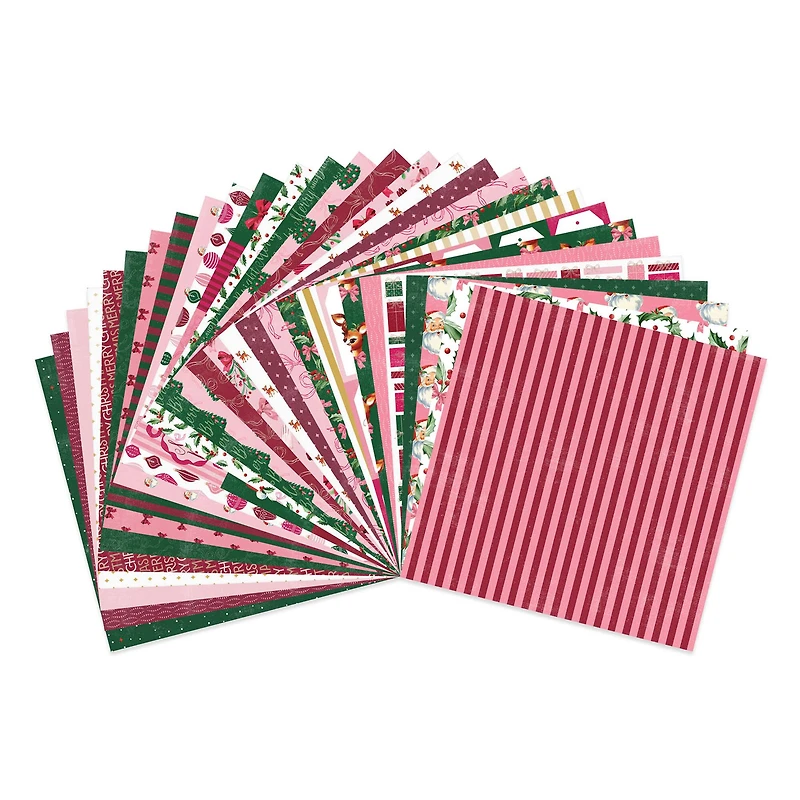 12" x 12" Holly Jolly Paper Pad, 58 Sheets by Recollections™