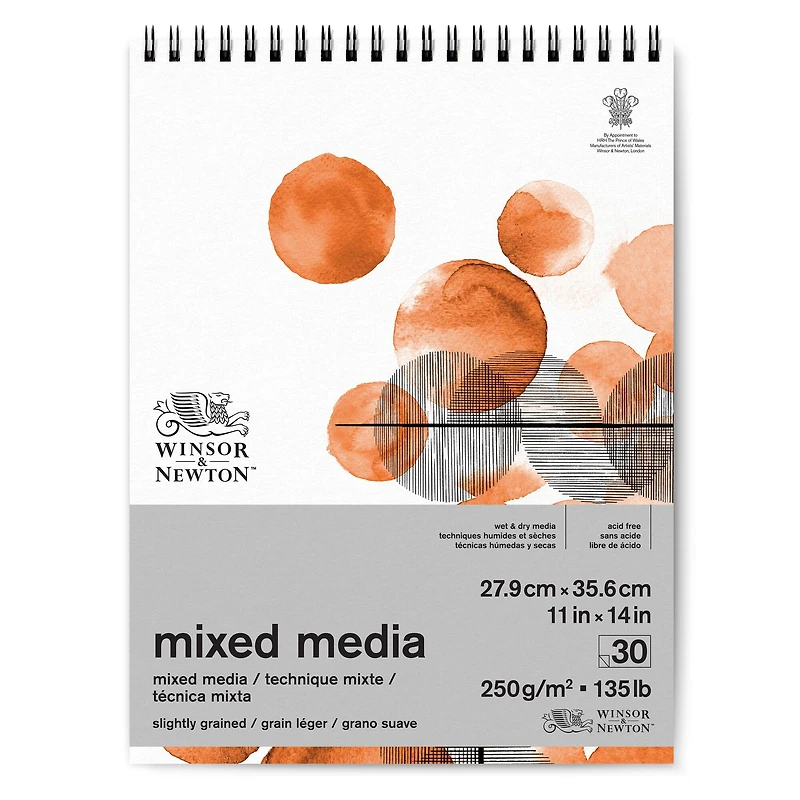 Winsor & Newton™ Mixed Media 135lb. Paper Pad