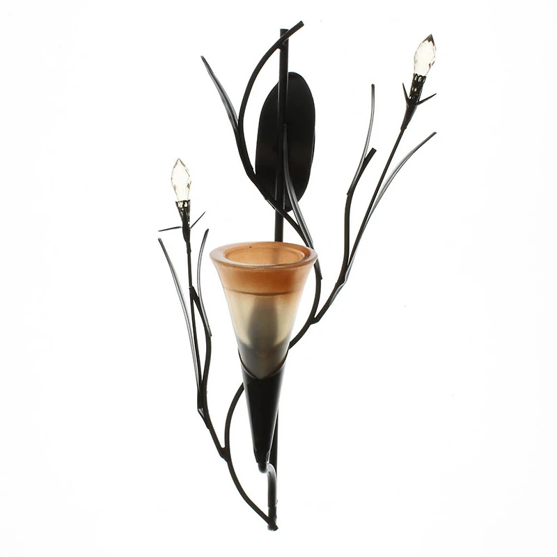 12.5" Dawn Lily Candle Wall Sconce