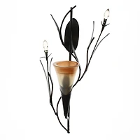 12.5" Dawn Lily Candle Wall Sconce