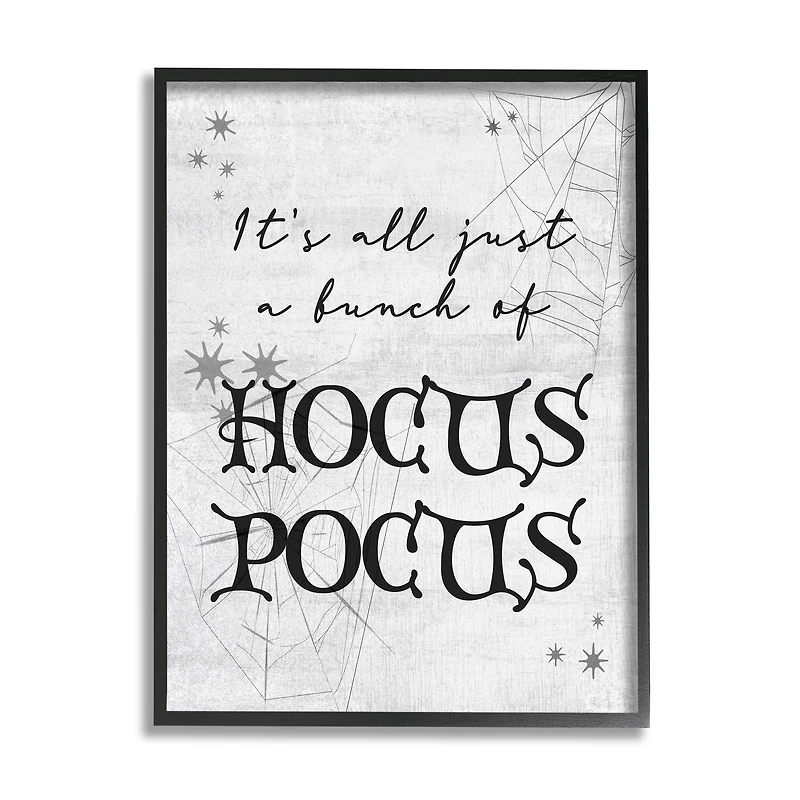Stupell Industries Just A Bunch Of Hocus Pocus Phrase Framed Giclee Art