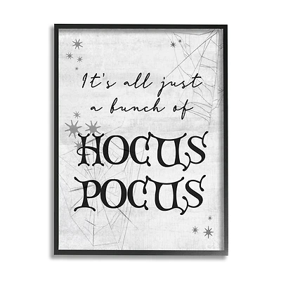 Stupell Industries Just A Bunch Of Hocus Pocus Phrase Framed Giclee Art