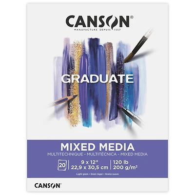 Canson® Graduate Foldover Mixed Media Pad, 9" x 12"