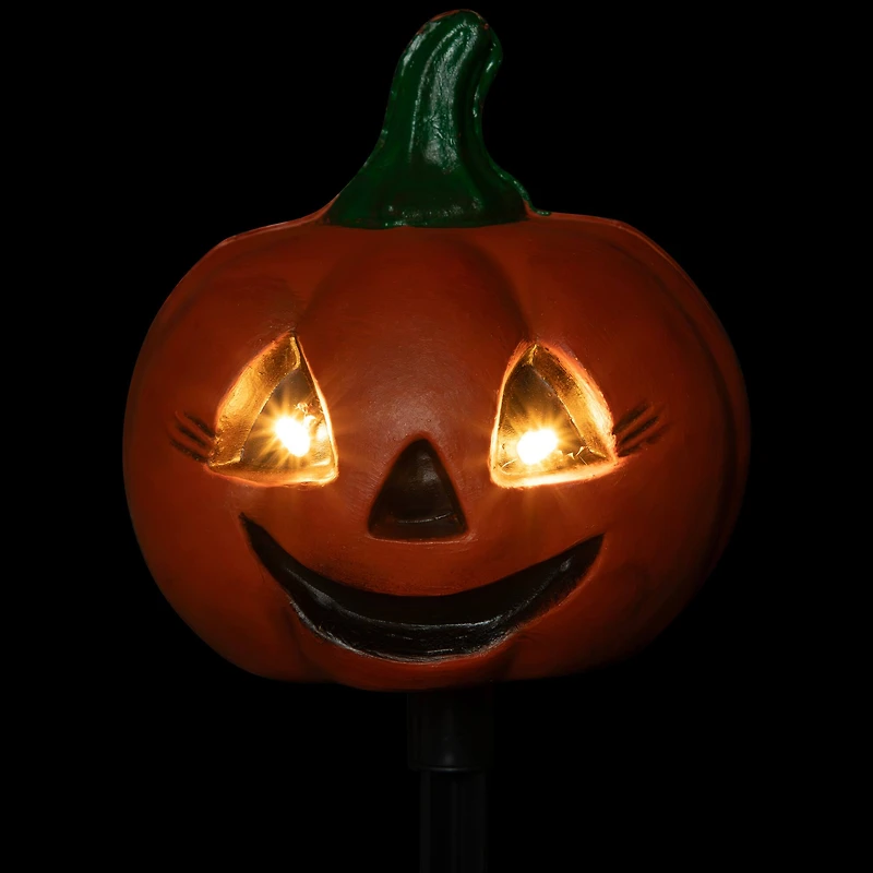 Lighted Jack-o-Lantern Halloween Pathway Markers Set, 3ct.