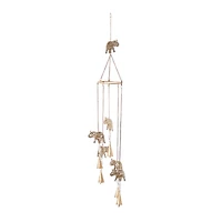 39" Gold Metal Elephant Eclectic Windchime