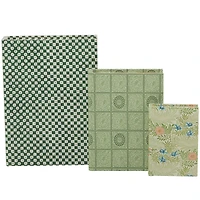 Green Faux Leather Faux Book Box Set