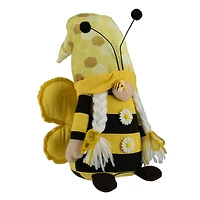 17" Black & Yellow Bumblebee Girl Springtime Gnome