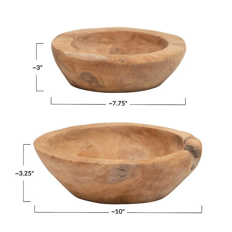 Hello Honey® Teakwood Bowl Set