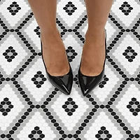 FloorPops Leyton Peel & Stick Floor Tiles