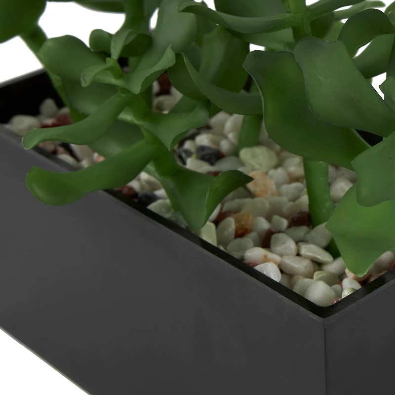 10" Green Foliage Artificial Plant with Black Pot