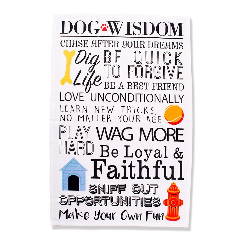 DII® Dog Prints Dishtowel, 2ct.