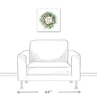Christmas Wreath Noel Canvas Wall Art