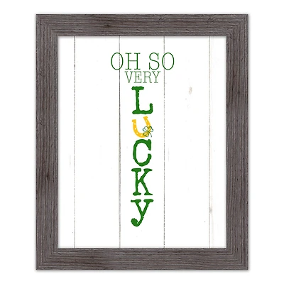 Oh So Lucky Framed Print 2 16" x 20" Western Gray Framed Print