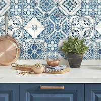 RoomMates Mediterranean Tile Peel & Stick Wallpaper