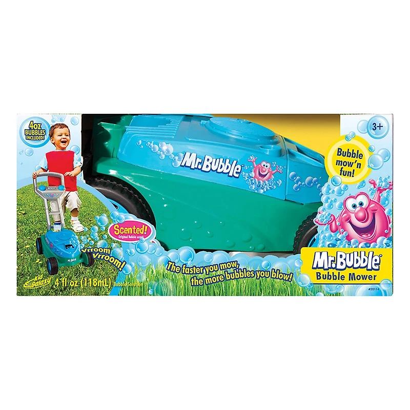 Kid Galaxy® Mr. Bubble® Blue Push Bubble Mower