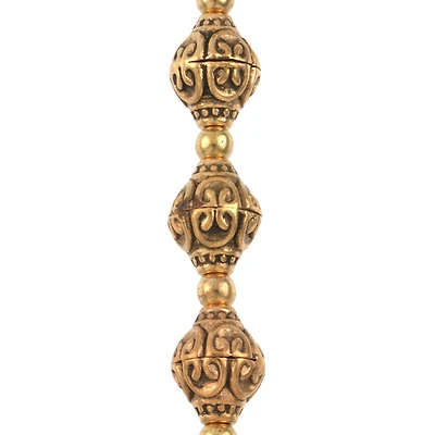 Antique Gold Metal Bicone Beads by Bead Landing™