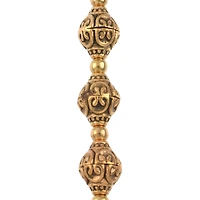 Antique Gold Metal Bicone Beads by Bead Landing™