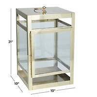 21" Contemporary Pillar Lantern