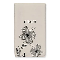 Grow Cream Florals 16" x 25" Tea Towel Set of 2