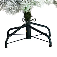 5ft. Pre-Lit Flocked Oregon Pine Artificial Christmas Tree, Clear Lights