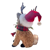 8.25" Fox with Antlers & Glasses Natural Décor by Ashland®