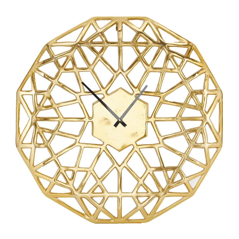 24" Contemporary Abstract Wall Clock