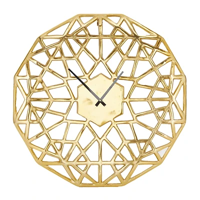 24" Contemporary Abstract Wall Clock