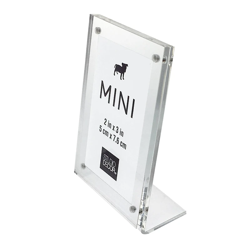 Clear Slanted 2" x 3" Mini Frame by Studio Décor®