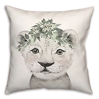 Soft Sage Cub 18" x 18" Throw Pillow