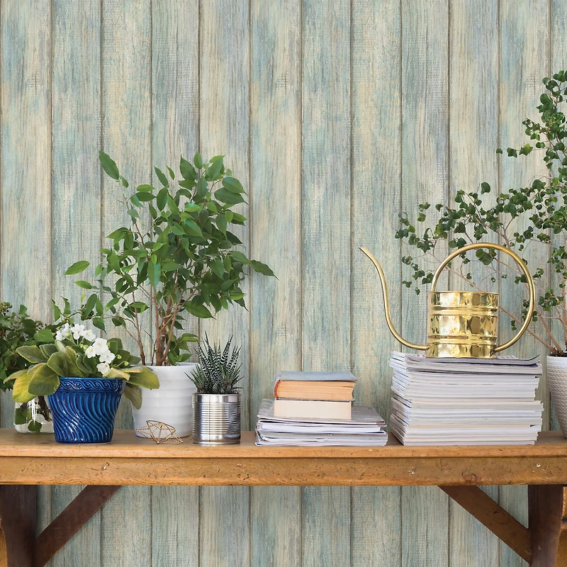 InHome Nantucket Plank Peel & Stick Wallpaper