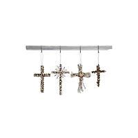 Hello Honey® Wire Cross with Beads Ornaments Set