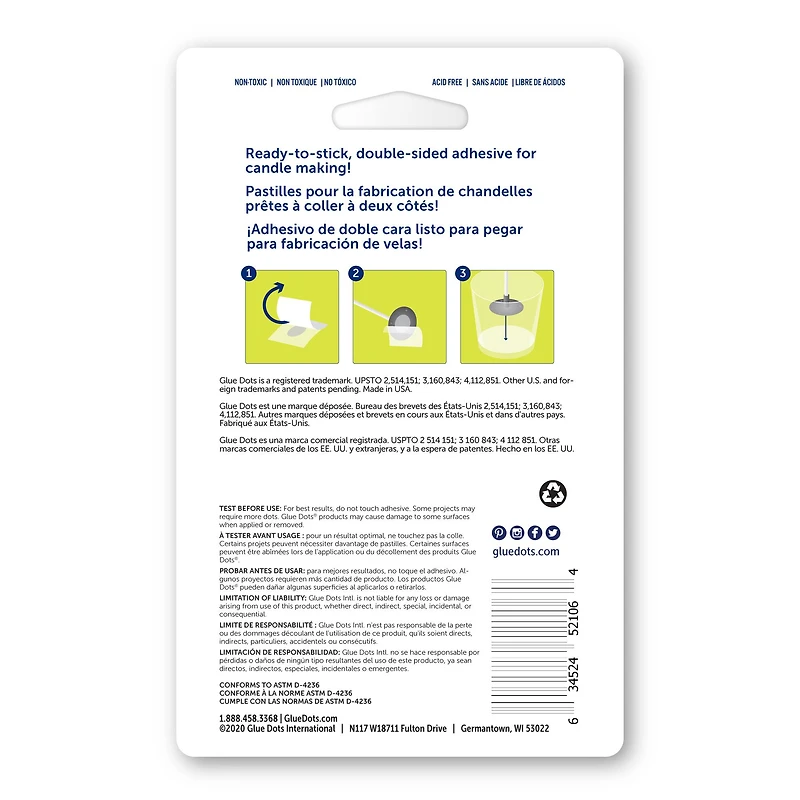 Glue Dots® Permanent Candle Dots™