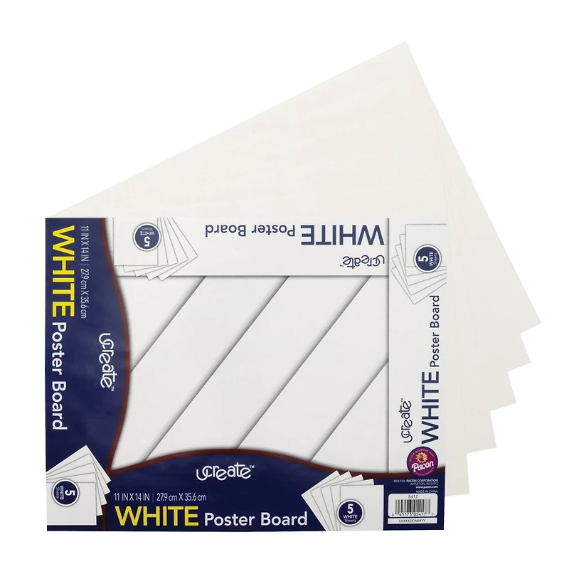 Pacon® White 11" x 14" Poster Board, 5ct.