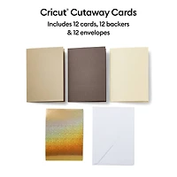 Cricut® R40 Cutaway Cards, Neutrals Sampler