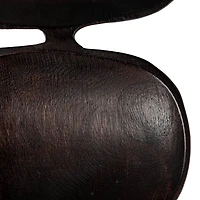 Hello Honey® 6" Brown Mango Wood Dual Cavity Serving Dish