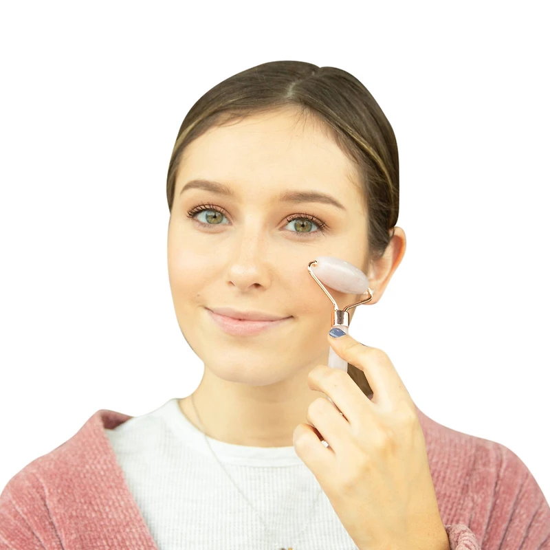 Simply Bliss Rose Quartz Dual Sides Facial Roller