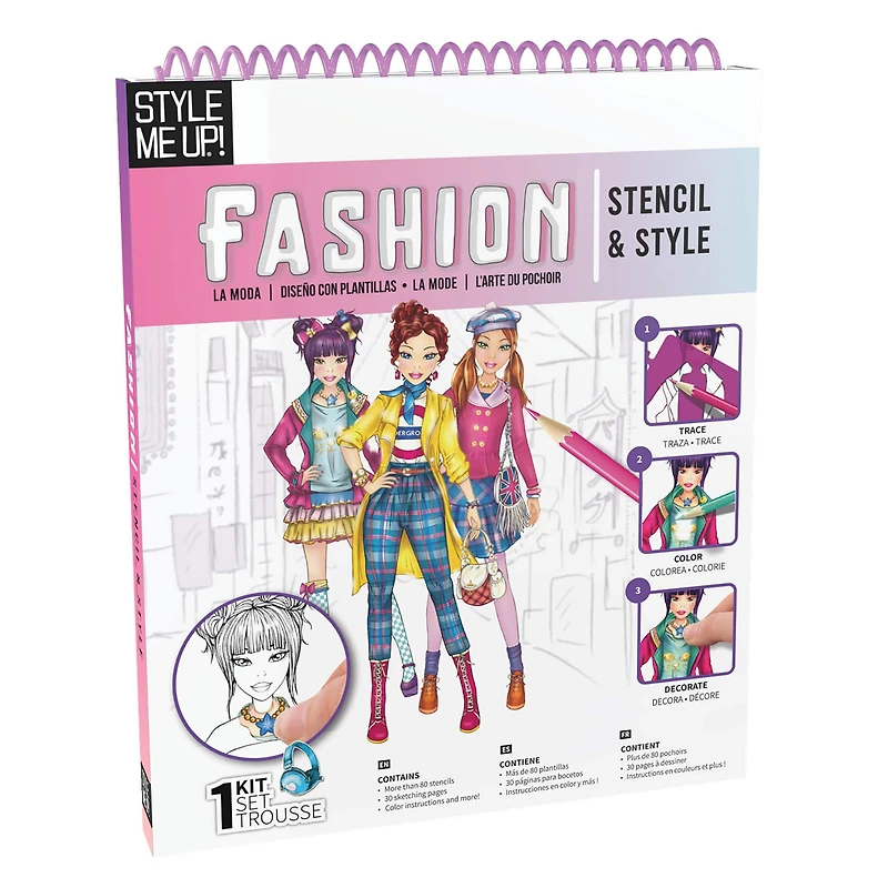 Style Me Up! Fashion Stencil & Style Art Kit