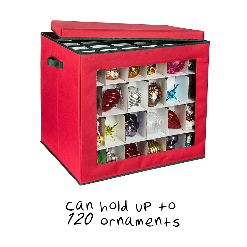 Honey Can Do Red 120ct. Ornament Cube