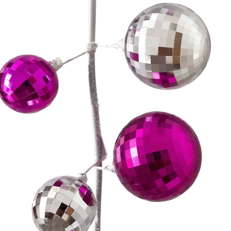 6ft. Pink & Silver Disco Ball Garland by Ashland®