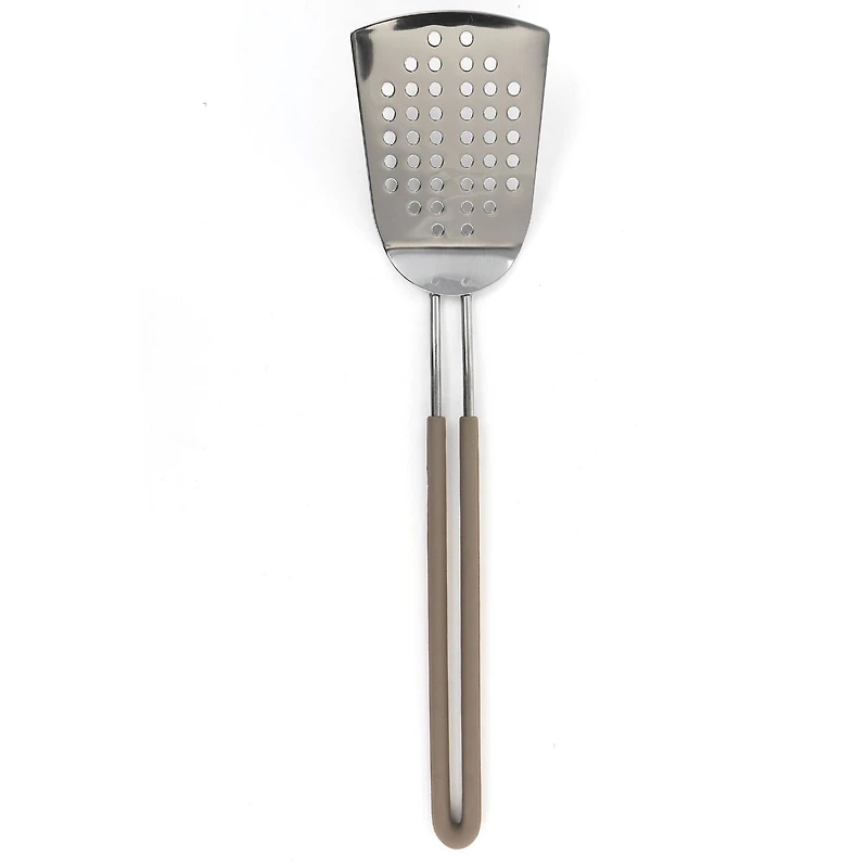 Martha Stewart Gray Stainless Steel Slotted Spatula