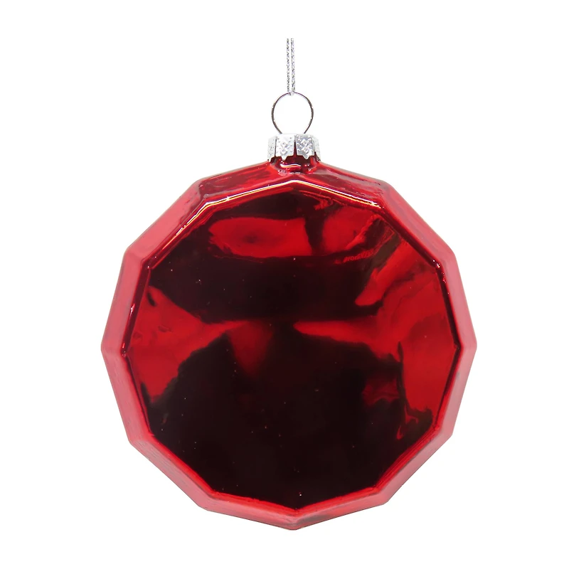 4" Santa Stop Here Glass Ornament by Ashland®