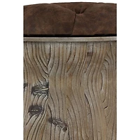 18" Chinese Fir Rustic Stool