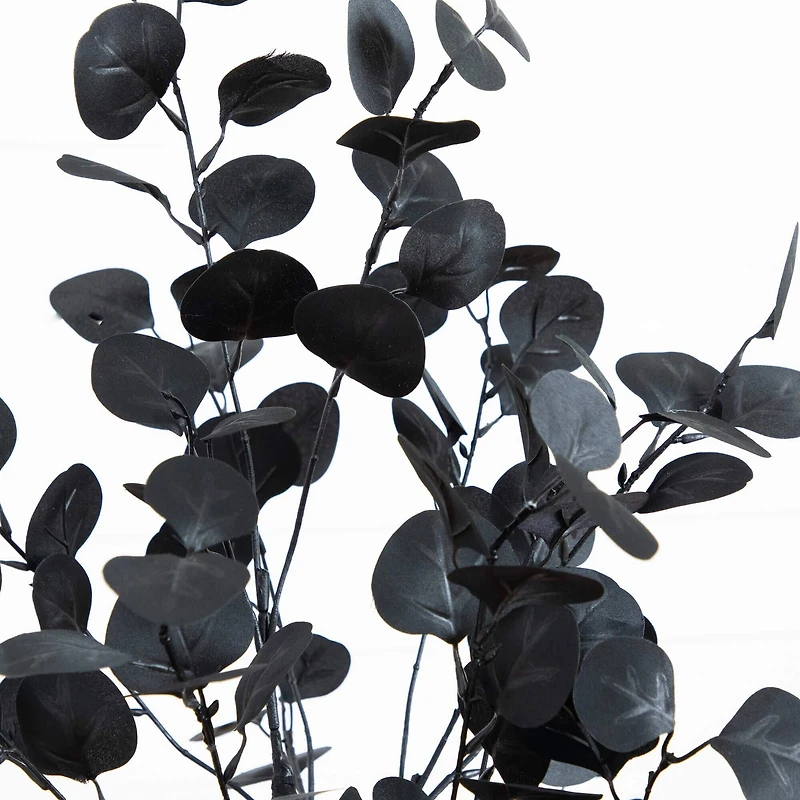 4ft. Artificial Halloween Black Eucalyptus Tree