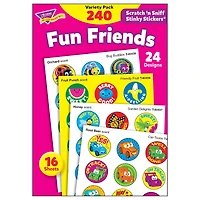 Trend Enterprises® Fun Friends Stinky Stickers® Variety Pack, 240 Per Pack, 3 Packs