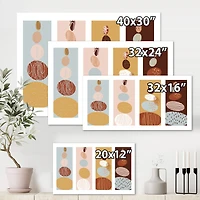 Designart - Minimalistic Compostion of Organic Shaped Pebbles