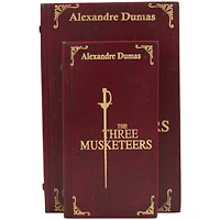 Red The Three Musketeers Storage Faux Book Box Set