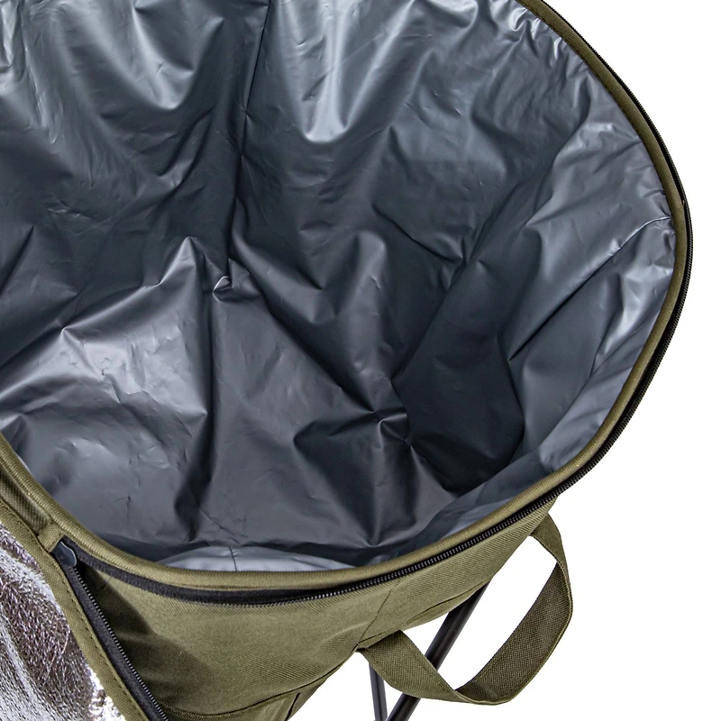 Household Essentials 2.75ft. Olive Green Thermal Standing Cooler with Travel Bag