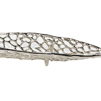 Silver Leaf Aluminum Glam Tray Set